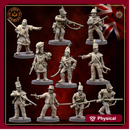 British Gothic Napoleonic 10 man squad for Silver Bayonet