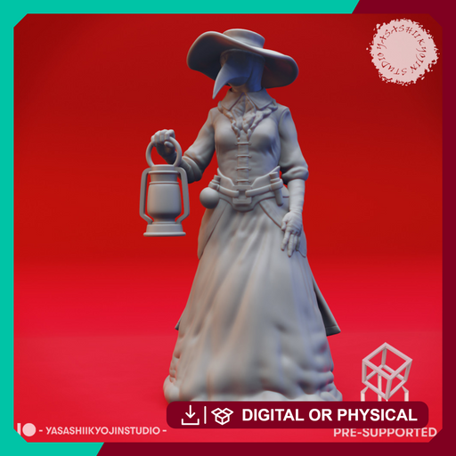 Plague Doctor Lantern - Tabletop Miniature (Pre-Supported) - Only-Games