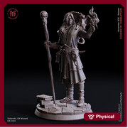 Male Elf Wizard Dragon Familiar, Warlock, Sorcerer|28mm|32mm |54mm|75mm,100mm Scale-Player Character Mini D&D 5e Pathfinder Figurine - Only-Games