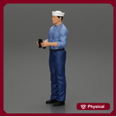 navy holding binoculars