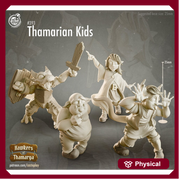Orphan Kids various Races | 28mm,32mm, 75mm Scale | NPC Miniature | Dungeons and Dragons | Pathfinder Miniatures | DnD NPC mini | - Only-Games