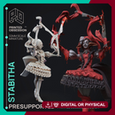 "Stabitha" Bladed Jester - Circus of Horrors - PRESUPPORTED - 32mm Scale