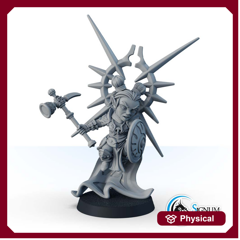 Amethysta, dwarf champion with hammer