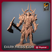 Fighter Great Axe, Oathbreaker Paladin,  Unpainted Miniature | 28mm, 32mm,54mm,75mm,100mm Scales | Dungeons and Dragons | Pathfinder | - Only-Games
