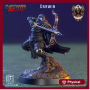 Kenku, Raven Folk Aarakocra  Fighter Ranger Paladin Cleric| 28mm, 32mm,54mm,75mm Scale Resin Miniature | Dungeons and Dragons | Clay Cyanide - Only-Games