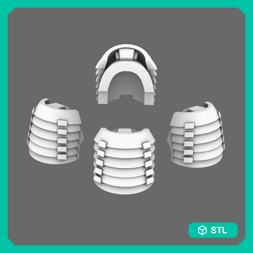 Cyber Samurai V7 Bushi Shoulder Pads Type B - Only-Games