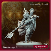 Goliath Paladin Cleric Fighter Knight Unpainted Miniature | 28mm, 32mm, 54mm,75mm, 100 Scales | Dungeons and Dragons | Pathfinder - Only-Games
