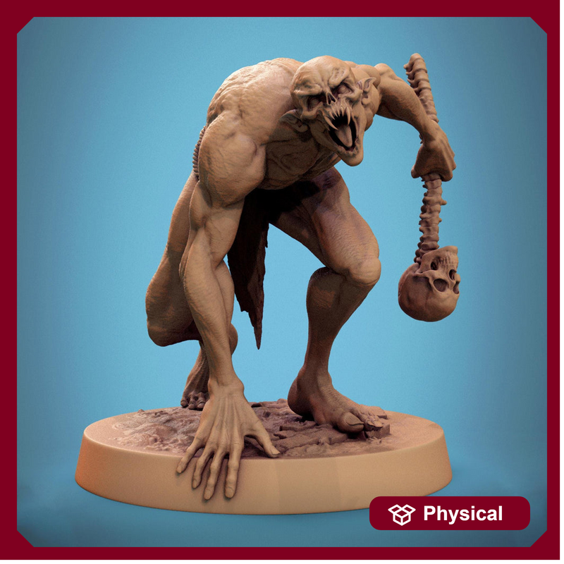 Ghoul Ghasts Undead Monster | Unpainted miniature DnD | 28mm, 32mm, 54mm, 75mm,100mm | Pathfinder | Rescale Miniatures - Only-Games