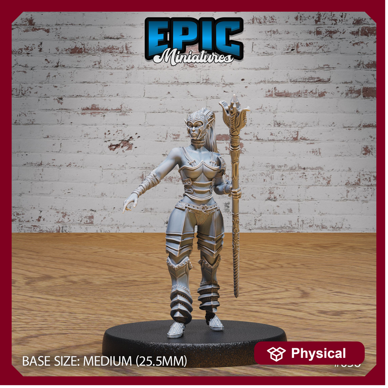 Dark Elf Gladiator Female Staff - Only-Games