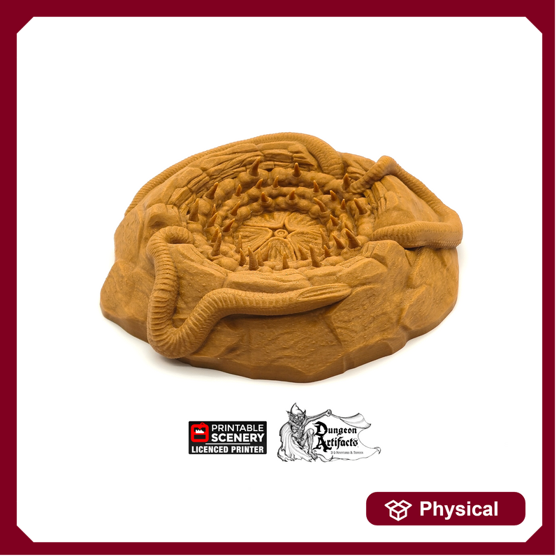 Sand Worm Maw - Rampage Gothic - Printable Scenery, Sarlacc Wargaming Terrain Sarlac D&D, DnD