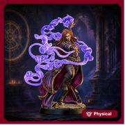 Female Mage Miniature STL | Sorceress | Digital Download - Only-Games