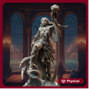 Human Female Noble Sorcerer, Wizard, Cleric | Miniature | 28mm, 32mm, 75mm, 100mm Scales | Pathfinder Figure | DnD | Figurine unpainted - Only-Games