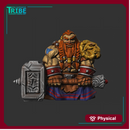 (0001) Male dwarf warrior with hammer