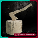 Axe on a Stump 2 - Woodcutter Chopping Block STL for DnD & Wargaming