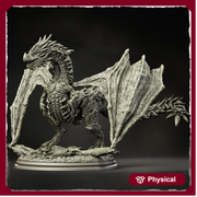 Chromatic Dragon (4 sizes) D&D Miniature |  250mm Long,  225mm Wing Span | Resin Dragon Statue | Figurine | Dungeons and Dragons 5e - Only-Games