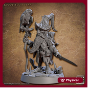 Halfling Gnome Druid Wizard Adventurer PC NPC | Resin Miniature | Dungeons & Dragons | 28mm,32mm.54mm,75mm Scales |Pathfinder |Artisan Guild - Only-Games