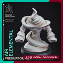 Air Elemental - DND Miniature - PRESUPPORTED - 32mm Scale