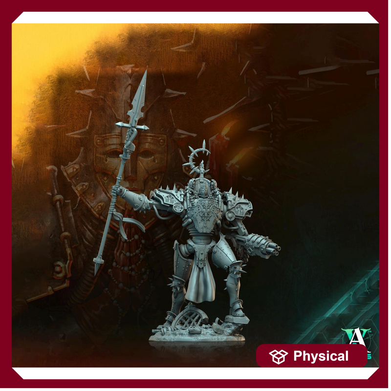 Sci-Fi Heavy Hallowed Sisters Engine Miniature | 32mm, 40mm, 50mm, 65mm 80mm BASE SIZES | Resin Unpainted | Sci-fi Archvillain Games - Only-Games