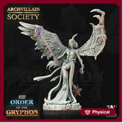 Nephalem Female Half Angel Half Demon Sorceress | 28mm, 32mm, 54mm, 75mm,100mm Scale | D and D5e | Pathfinder | Archvillain Games - Only-Games