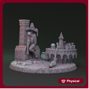 Mysterious witchcraft of Lionila - Yaleena Rauswasser diorama 32mm