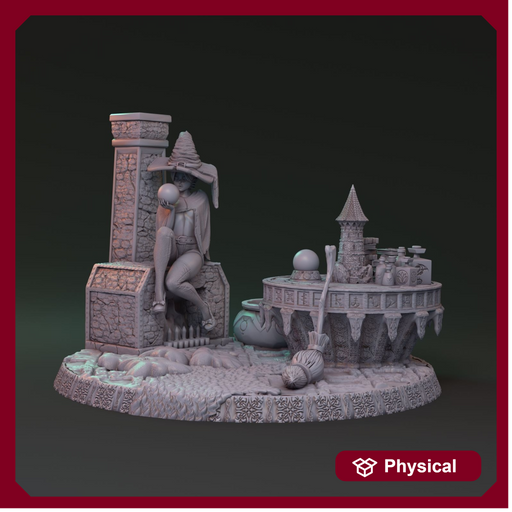 Mysterious witchcraft of Lionila - Yaleena Rauswasser diorama 32mm - Only-Games