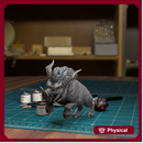 Boar Rearing- TytanTroll Miniatures - DnD - Fantasy