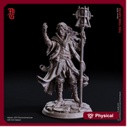 Male Elf Chronomancer Wizard, Warlock, Sorcerer PC NPC | 28mm, 32mm,54mm, 75mm, 100mm Scale Resin Mini | Dungeons and Dragons| Flesh of Gods - Only-Games