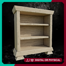 Wooden Shelf - Tavern and Shop Storage STL for DnD & Wargaming