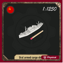1/1250 Ural armed cargo ship