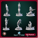 Peoples in cocoons set 6 miniatures