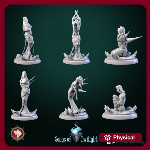 Peoples in cocoons set 6 miniatures - Only-Games