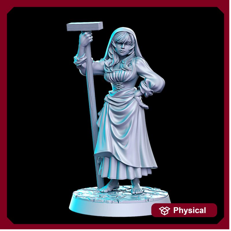 Agnes (female dyer) - 32mm - DnD