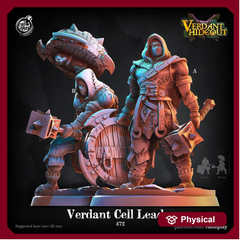 Bandit Large Human Fighter with Mace D&D 5e Miniatures | Dungeons and Dragons | 28mm, 32mm, 75mm | Pathfinder | Unpainted | CastnPlay - Only-Games