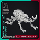 Rhino Beetle Steel defender - Artificer Construct - PRESUPPORTED - 32mm Scale