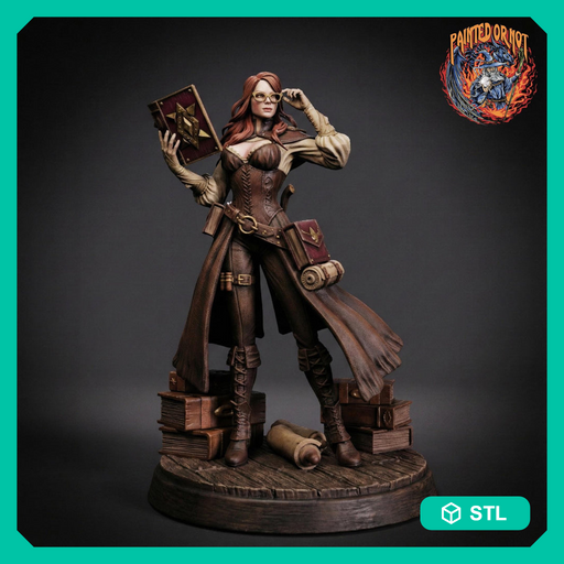 Wizard Miniature STL | Arcelin Diviner Mage | Digital Download - Only-Games