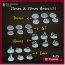 25mm & 32mm Bases Bundle of 24