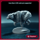 Cave bear running 1-35 scale prehistoric animal