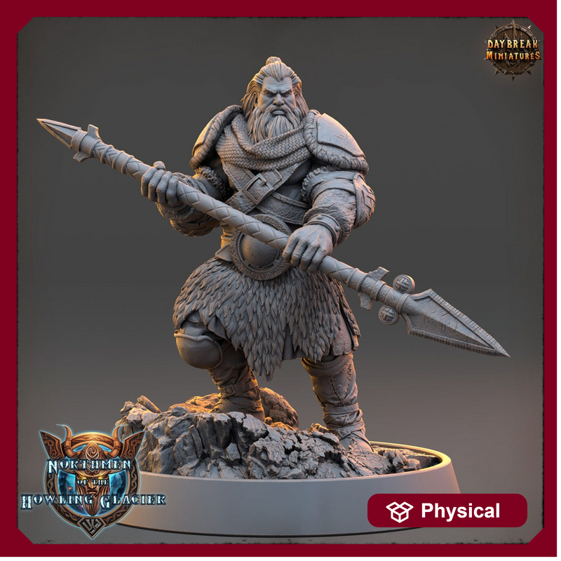 Viking Human Ranger Fighter PC NPC | 28mm, 32mm, 54mm, 75mm Scales 100mm Tall | Dungeons and Dragons | Pathfinder | Daybreak Miniatures - Only-Games