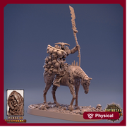 Undead Skeleton Boss Mounted on Undead Horse | 28mm Scale | 32mm Scale | 75mm Scale | Pathfinder | DnD | Strahd - Only-Games