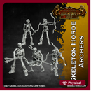 Skeleton Horde Archers - Set of 5 (32mm scale)