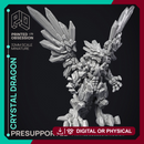 Crystal Dragon - Large Dragon - PRESUPPORTED - Hell Hath No Fury - 32mm Scale