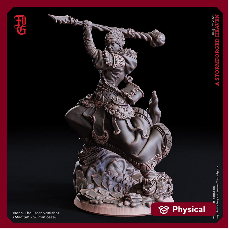 Human Druid Cleric Wizard PC NPC | Premium Resin Miniature 28mm,32mm,54mm,75mm,100mm Scale | Dungeons and Dragons, Pathfinder |Flesh of Gods - Only-Games