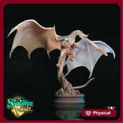 Ancient Fire Breathing Gargantuan Dragon | 28mm/32mm Scale, 75mm base | Dragon Figurine | Dungeons and Dragons | Hoard of the Dragon Queen | - Only-Games