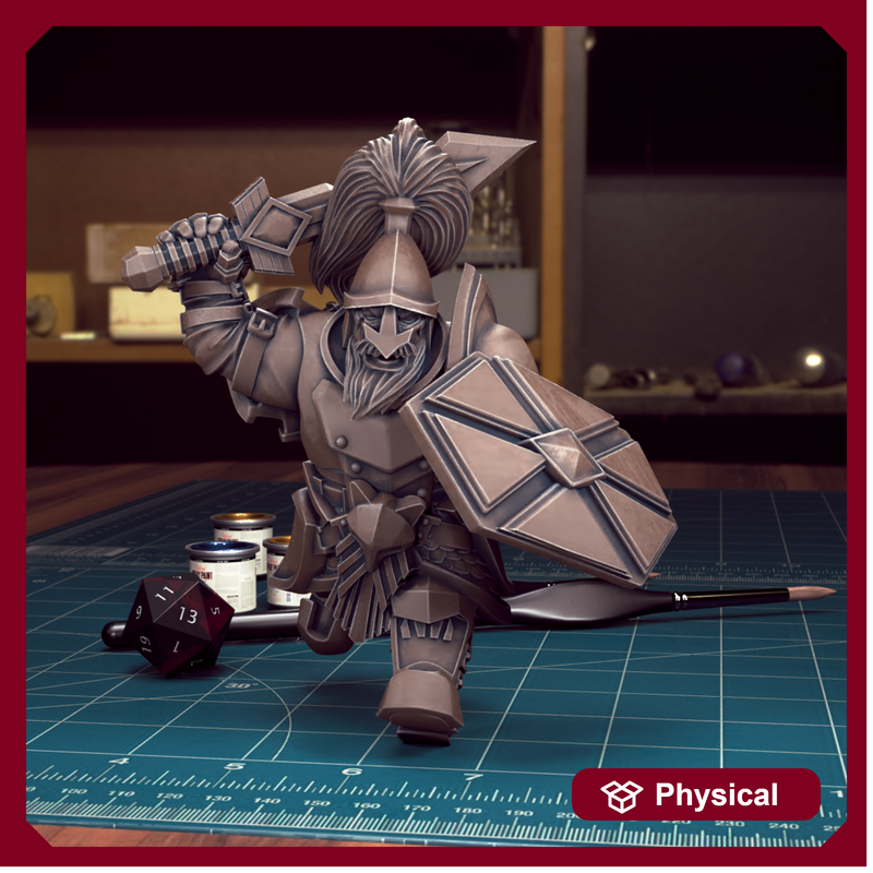 Dwarf Guard 04 - TytanTroll Miniatures - DnD - Fantasy - 32mm