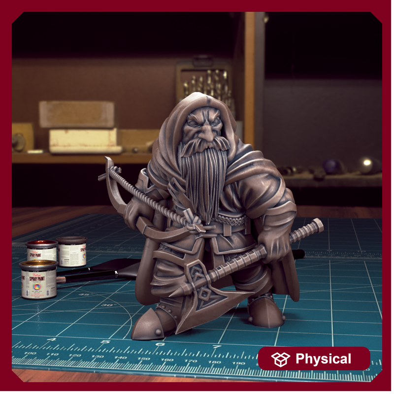 Male Dwarf 02 - TytanTroll Miniatures - DnD - Fantasy - 32mm - Only-Games