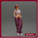 Chola girl Leaning On A Wall While Holding Her Legs Crossed