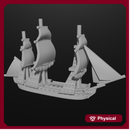 3x 1/2400 US "Super Frigates" (44 guns)