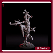 Female Human Monk Way of the Kensei PC NPC | 28mm, 32mm,54mm, 75mm, 100mm Scale Resin Mini | Dungeons and Dragons| Flesh of Gods - Only-Games
