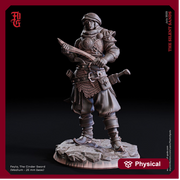 Human Rogue Thief Assassin | 28mm, 32mm, 54mm, 75mm, 100mm Scale Resin Miniature | Dungeons and Dragons | Flesh of Gods - Only-Games