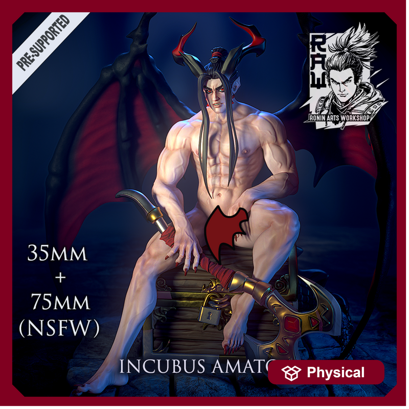 Amato the Lord of Excess - Incubus Lord (NSFW) - 75mm